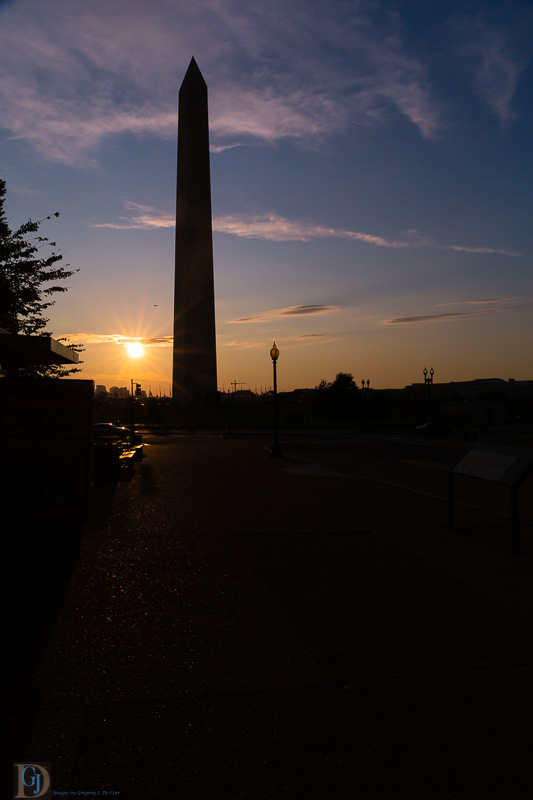 Washington Monument in Evening-7311